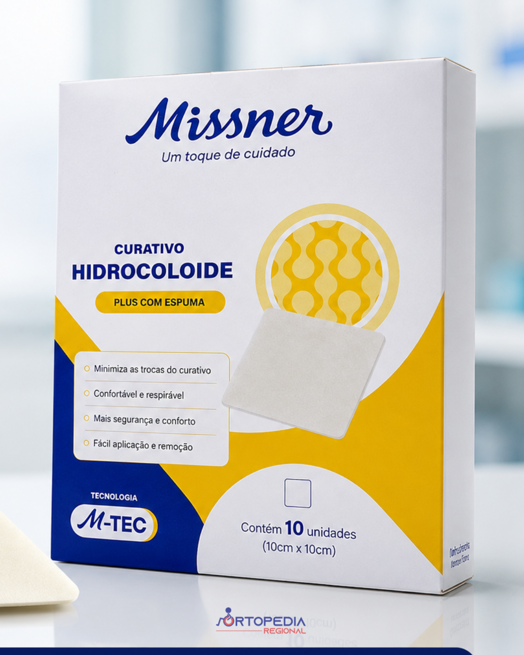 CURATIVO HIDROCOLOIDE PLUS C/ESPUMA - M-TEC