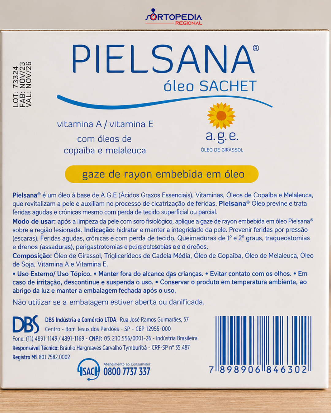 GAZE RAYON C/COPAIBA MELALEUCA 3ML - Imagem 2